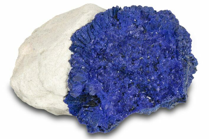 Vibrant Blue Azurite Sun on Siltstone - Australia #318777